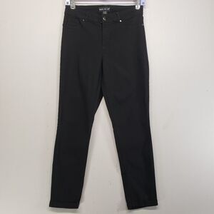 Body By Us Womens Black Jean Leggings Stretch Jeggings Medium M Slimming Solid